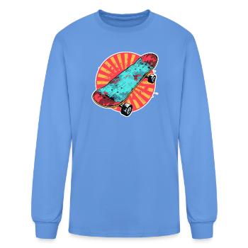 Skateboard Comic Look - Men's Long Sleeve T-Shirt - carolina blue - Front