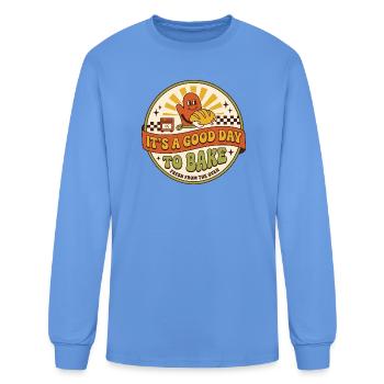 Good Day to Bake Badge - Men's Long Sleeve T-Shirt - carolina blue - Front
