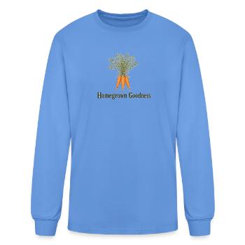 Homegrown Carrot Goodness - Men's Long Sleeve T-Shirt - carolina blue - Front
