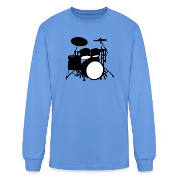 Drums - Men's Long Sleeve T-Shirt - carolina blue - Front