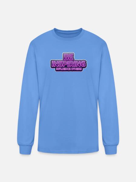 Be  Inspiring - Men's Long Sleeve T-Shirt - carolina blue