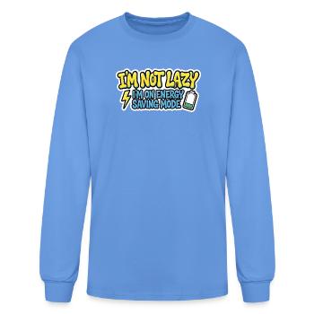 Pas paresseux : mode économie d’énergie - T-shirt à manches longues Homme - bleu caroline - Devant
