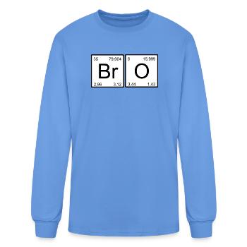 BrO Element Duo Bromine Oxygen - Men's Long Sleeve T-Shirt - carolina blue - Front