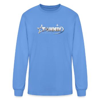 Techno Star Studio Logo - Men's Long Sleeve T-Shirt - carolina blue - Front