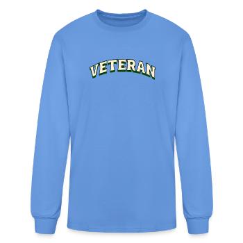 Veterans USA, Veterans of War, Veteran With Hope - Men's Long Sleeve T-Shirt - carolina blue - Front