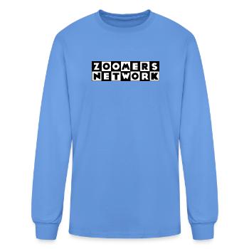 Zoomers Network Zoomer Parody Men Women 90s 2000s - Men's Long Sleeve T-Shirt - carolina blue - Front