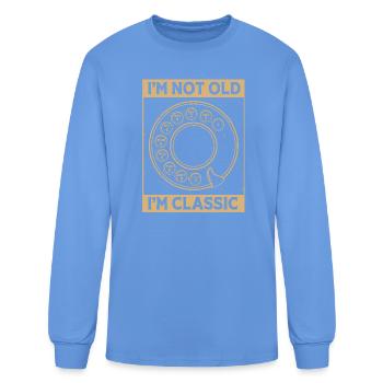 Rotary Dial Phone Classic - Men's Long Sleeve T-Shirt - carolina blue - Front