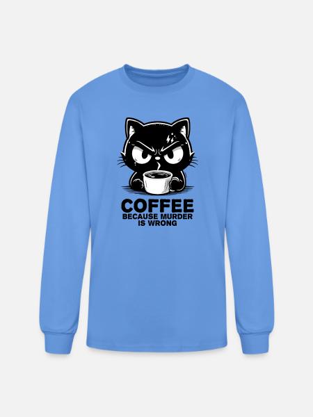 Murder is wrong - Men's Long Sleeve T-Shirt - carolina blue