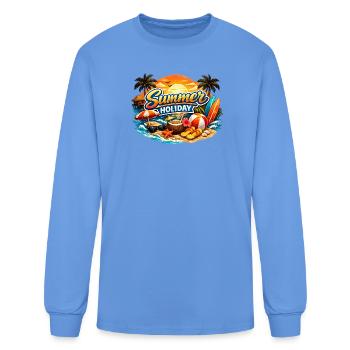 Summer Holiday Beach Vibe - Men's Long Sleeve T-Shirt - carolina blue - Front