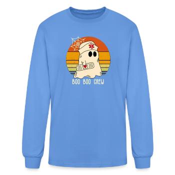 Boo Boo Crew Nurse Ghost - Men's Long Sleeve T-Shirt - carolina blue - Front