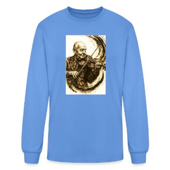 Stephane Grappelli - Sepia Virtuoso Violinist - Men's Long Sleeve T-Shirt - carolina blue - Front