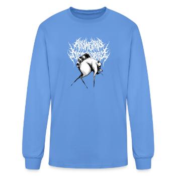 Glyphe nocturne du rat - T-shirt à manches longues Homme - bleu caroline - Devant