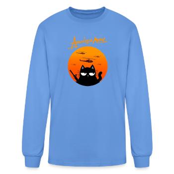 Apocalypse Meow Sunset Siege - Men's Long Sleeve T-Shirt - carolina blue - Front