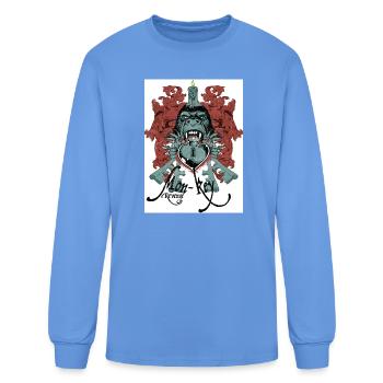 Mon-Key Revenge - Men's Long Sleeve T-Shirt - carolina blue - Front