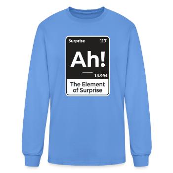 Ah The Element of Surprise - Men's Long Sleeve T-Shirt - carolina blue - Front