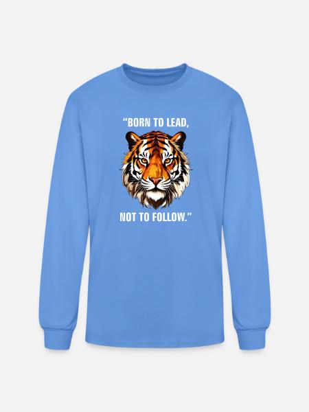Tigr Face - Men's Long Sleeve T-Shirt - carolina blue
