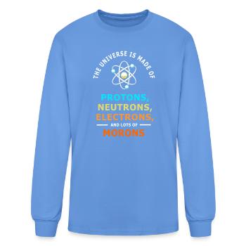 Quantum Physics Science Nerd Scientist - Men's Long Sleeve T-Shirt - carolina blue - Front