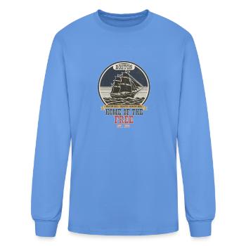 L’héritage de Boston - T-shirt à manches longues Homme - bleu caroline - Devant