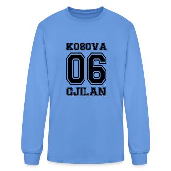 kosovo gjilan albania shirt kosovo gift - Men's Long Sleeve T-Shirt - carolina blue - Front