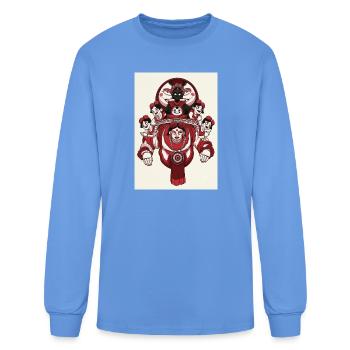 Red Lotus Masquerade - Men's Long Sleeve T-Shirt - carolina blue - Front