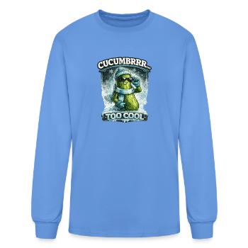 Cucumbrrr... Too Cool - Men's Long Sleeve T-Shirt - carolina blue - Front