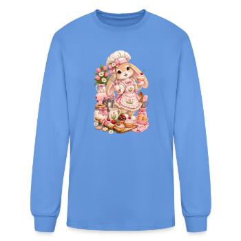 Pastel Bunny Baker Delight - Men's Long Sleeve T-Shirt - carolina blue - Front