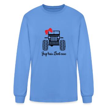 Jeep hair dont care - Men's Long Sleeve T-Shirt - carolina blue - Front