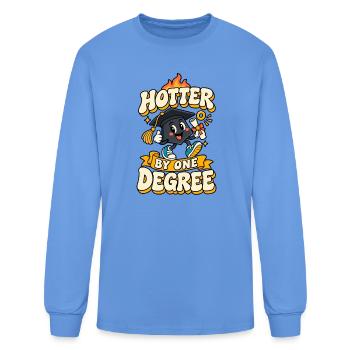 Hotter by One Degree - Men's Long Sleeve T-Shirt - carolina blue - Front