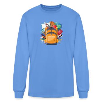 STEM Backpack Learning - Men's Long Sleeve T-Shirt - carolina blue - Front