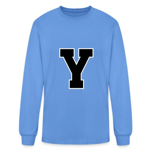 Varsity Letter Y Collegiate Alphabet Art - Men's Long Sleeve T-Shirt