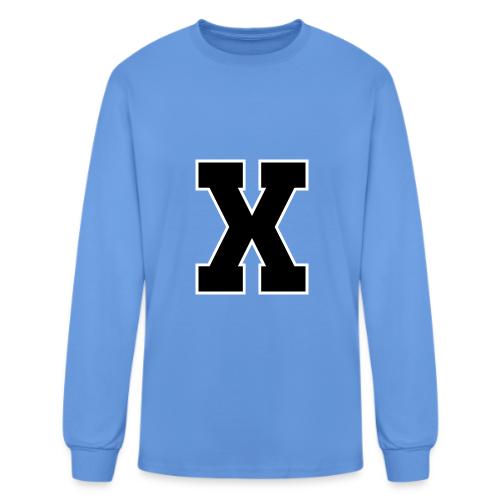 Varsity Letter X Athletic Monogram - Men's Long Sleeve T-Shirt