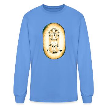 Vintage Roller Arts Mandala - Men's Long Sleeve T-Shirt - carolina blue - Front