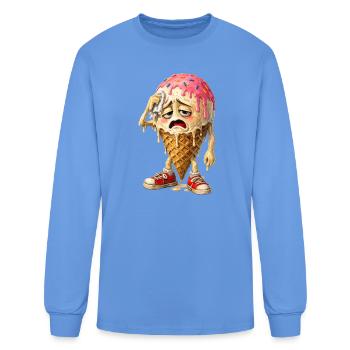 Melting Scoop Sorrow - Men's Long Sleeve T-Shirt - carolina blue - Front