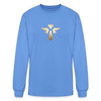  Support Role Icon - Men's Long Sleeve T-Shirt - carolina blue - Front
