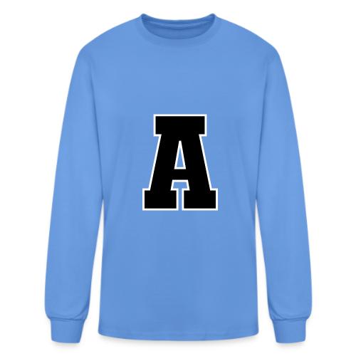 Varsity Letter A Athletic Monogram Design - Men's Long Sleeve T-Shirt