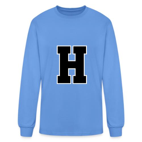 Varsity Letter H Athletic Font Design - Men's Long Sleeve T-Shirt