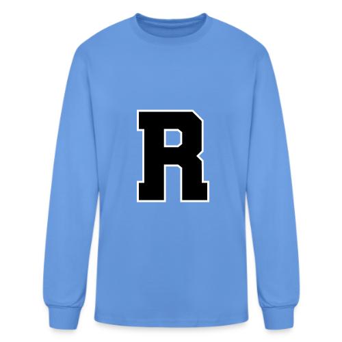 Varsity Letter R Athletic Monogram - Men's Long Sleeve T-Shirt