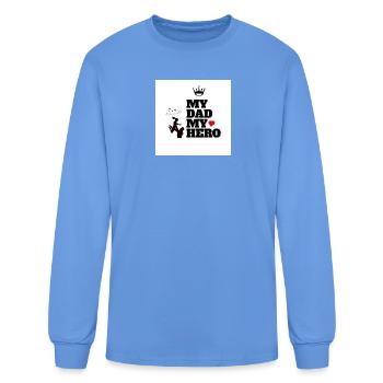 My Dad My Hero - Men's Long Sleeve T-Shirt - carolina blue - Front