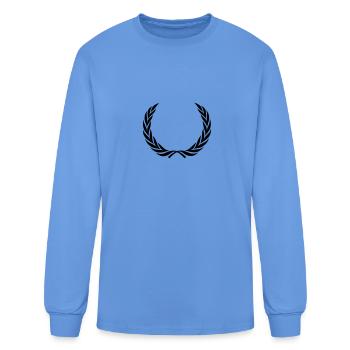 laurel crown for winners first place gift - Men's Long Sleeve T-Shirt - carolina blue - Front