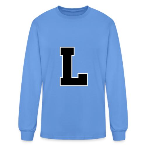 Varsity Letter L Athletic Monogram - Men's Long Sleeve T-Shirt