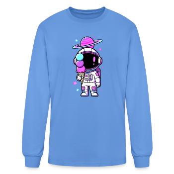 Cosmic Scoop Astronaut - Men's Long Sleeve T-Shirt - carolina blue - Front