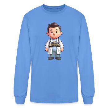 My Profession Doctor Hero - Men's Long Sleeve T-Shirt - carolina blue - Front