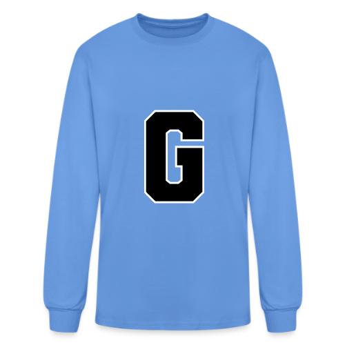 Varsity Letter G Collegiate Alphabet Art - Men's Long Sleeve T-Shirt