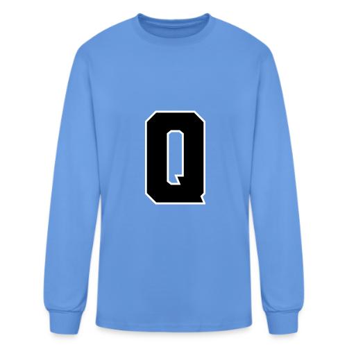 Varsity Letter Q Collegiate Font Graphic - Men's Long Sleeve T-Shirt
