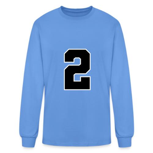 Varsity Number 2 Sports Design - Men's Long Sleeve T-Shirt
