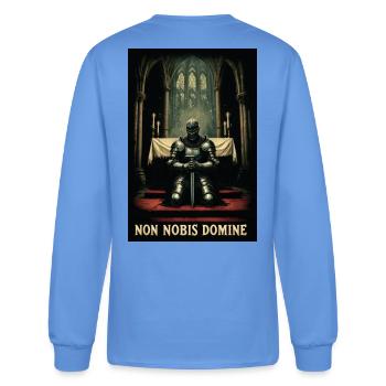 Knight Oath - Men's Long Sleeve T-Shirt - carolina blue - Back