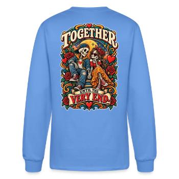 Together Until the Very End - Men's Long Sleeve T-Shirt - carolina blue - Back