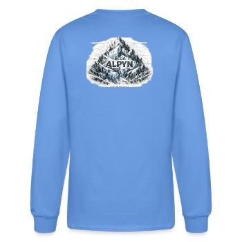 Alpyn Mountain Crest - Men's Long Sleeve T-Shirt - carolina blue - Back
