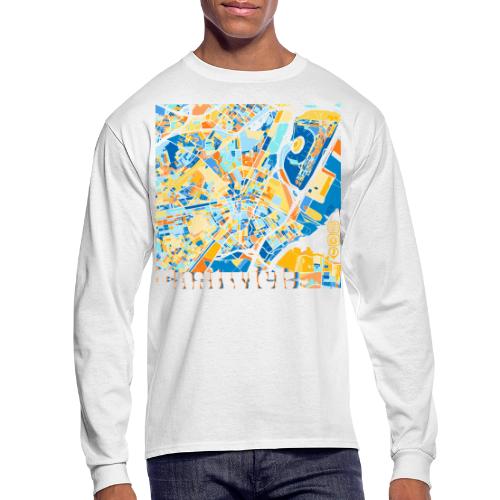 Elizabeth Block Map - Men's Long Sleeve T-Shirt