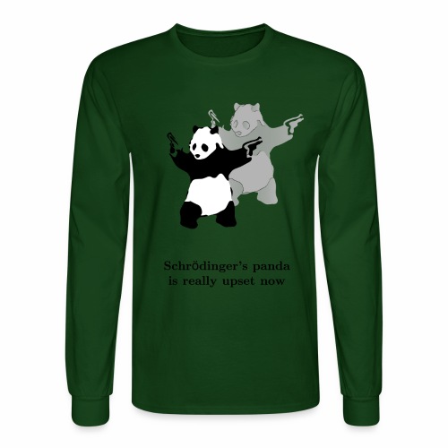 Schrödinger's panda is really upset now - Men's Long Sleeve T-Shirt
